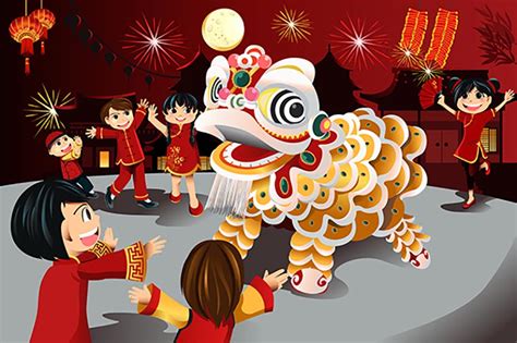 Tahun baru cina melambangkan permulaan, titik permulaan dalam nasib dan kehidupan. Gambar Perayaan Tahun Baru Cina Kartun - Roki Gambar