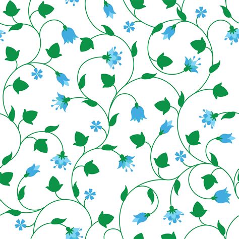Seamless Floral Pattern With Tiny Blue Flowers 361614 Vector Art At Vecteezy