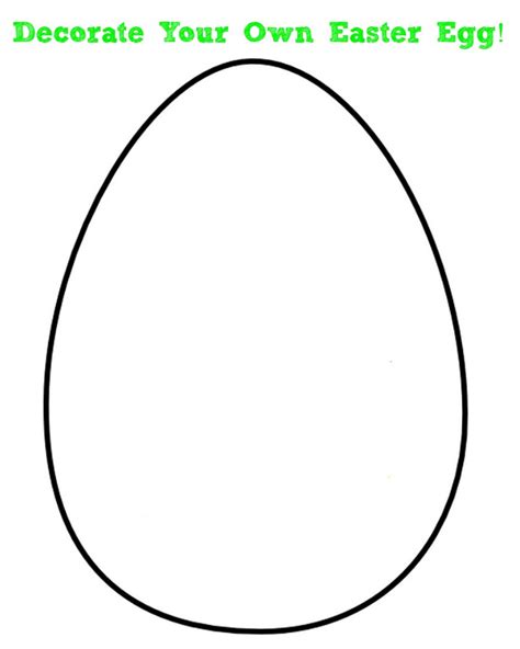 5 out of 5 stars. Easter Egg Outline Printable - ClipArt Best