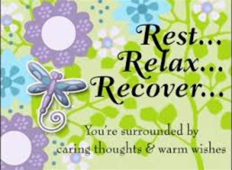 Image Result For Rest Relax Recover Get Well Messages Get Well