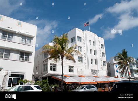 Colony Hotel On Ocean Drive In South Beach Miami Florida Usa One Of