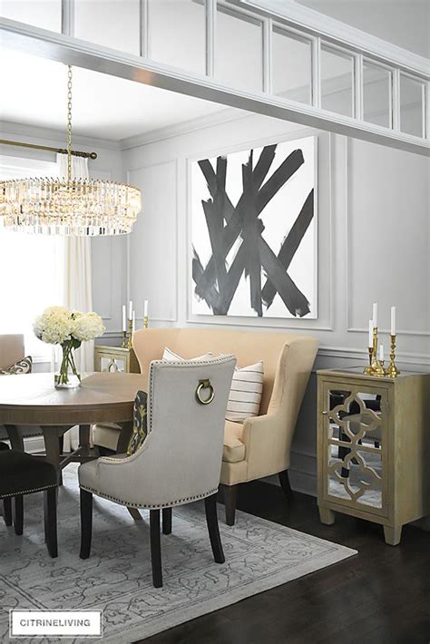 It was actually very easy, inexpensive, and anyone can the crown molding really did a great job at your dining room. DINING ROOM MAKEOVER REVEAL: NEW GRAY PAINT + MOLDINGS ...