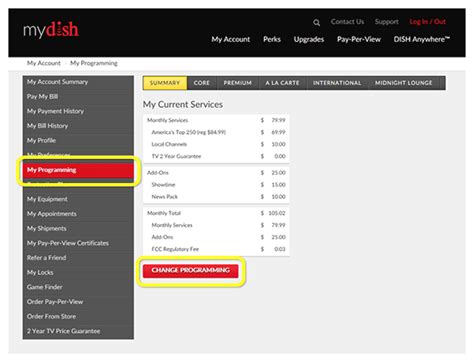 manage your programming | mydish | dish customer support | Concept, Pay per view, Programming