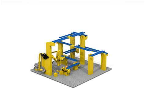 Lego Gbc Lift Module 3d Building Instructions Pv Productions