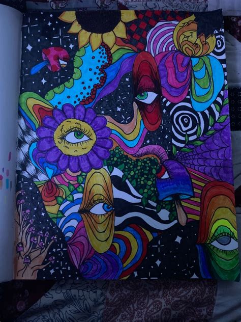 Trippy Drawing Hippie Painting Trippy Drawings Trippy Painting