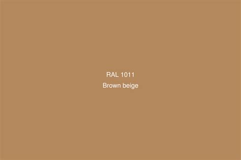 RAL 1011 Colour Brown Beige RAL Yellow Colours RAL Colour Chart UK