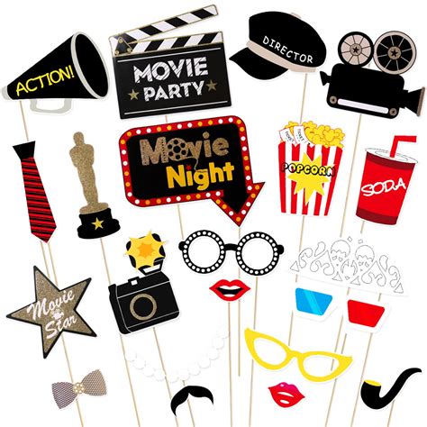 Buy Luoem Hollywood Photo Booth Props Hollywood Style Photo Props Bachelorette Party Wedding