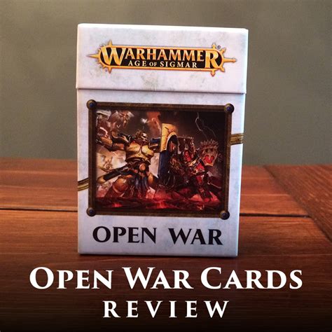 mengel miniatures review warhammer age  sigmar open war cards