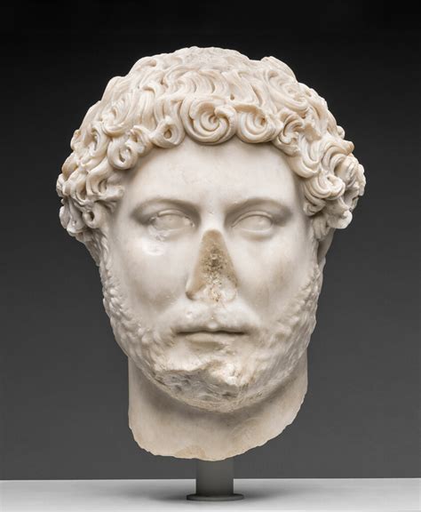 Portrait Head Of Emperor Hadrian The Art Institute Of Chicago