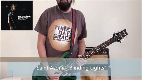 Saint Asonia Blinding Lights Guitar Cover Play Through Youtube