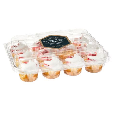 Marketside Strawberry Shortcake Mini Cupcakes 10 Oz 12 Count