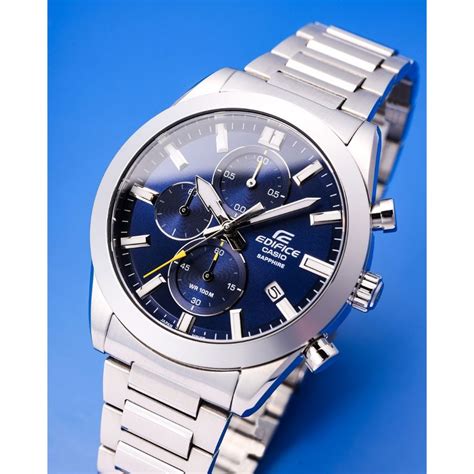 casio 卡西歐 edifice 經典款 三眼計時腕錶 41mm efb 710d 2av 蝦皮購物