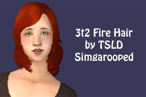 A Woman With Red Hair And Green Eyes Has The Words 32 Fire Hair By Tsld