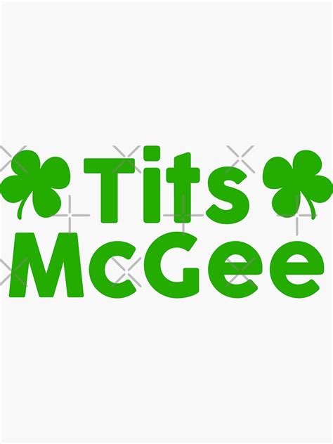 Tits Mcgee Sticker For Sale By Smithdigital Redbubble