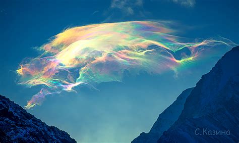 Mesmerizing Rainbow Clouds Captured On Siberian Peak This Is Mother