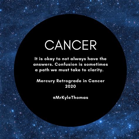 POWER HOROSCOPES MERCURY RETROGRADE IN CANCER 2020 KYLE THOMAS