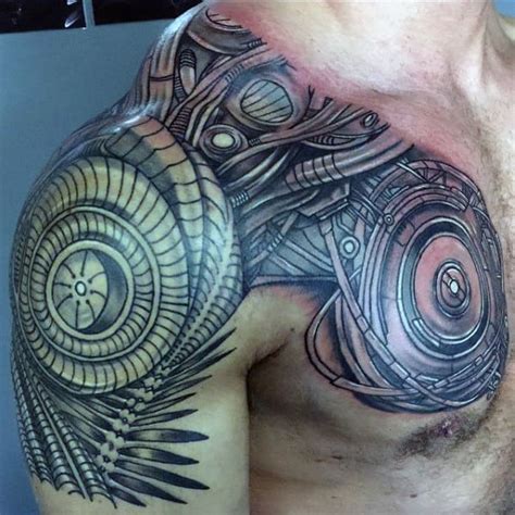 50 Mechanic Tattoos For Men Masculine Robotic Overhauls