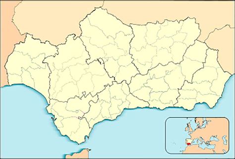 Mapas Mudos De Andalucía Para Trabajar El Día De Andalucía Portal