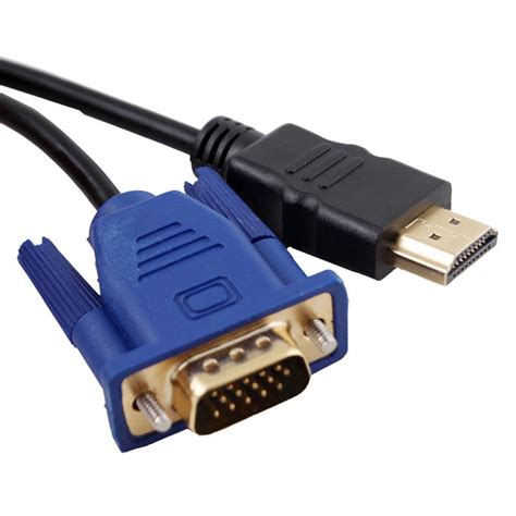 If it is an hdmi to vga cable and not an hdmi to vga adapter then it will never work. OD 4.2 5M 15FT HDMI to 15Pin VGA Male Cable Adapter for ...