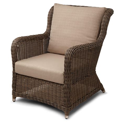Woven wicker lounge chair by ficks reed, 1970s. Alcee Resin Wicker Outdoor Arm Chair and Cushion ...