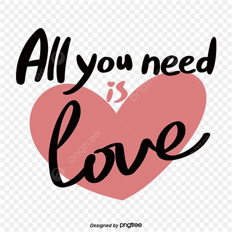 We Love You Clipart Vector All You Need Is Love Handwritten Fonts With
