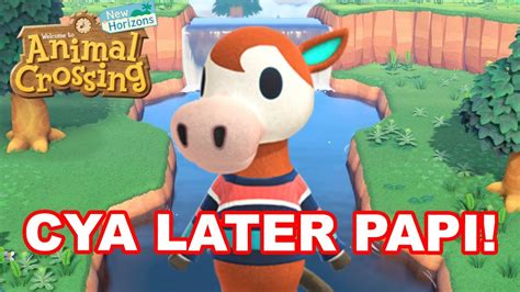 Papi Is Leaving Animal Crossing New Horizons Youtube