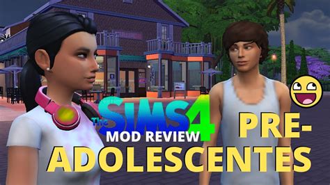 ¡preadolescentes En Los Sims 4 Mod Review Youtube
