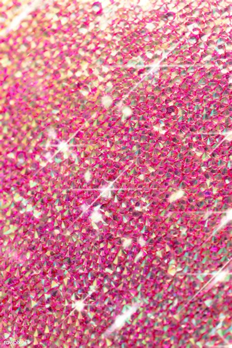 Pink Crystals Glitter Background Premium Image By