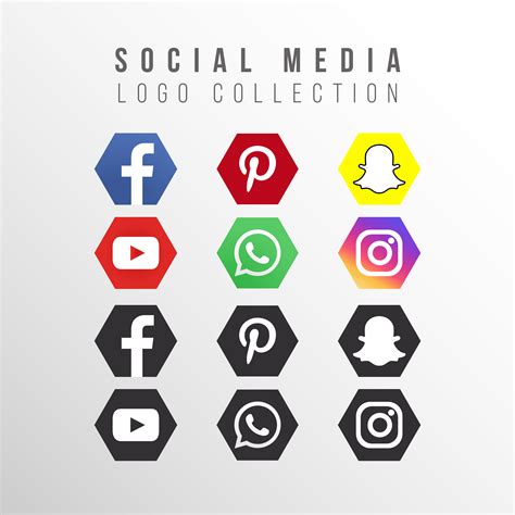 Social Media Logos Vector Social Media Icons Set Logo Vector