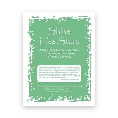 Shine Like Stars Bible Study Ceai