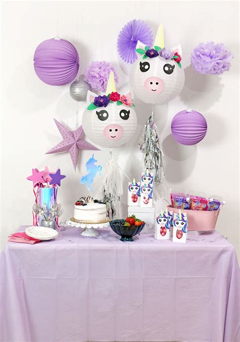 Diy Unicorn Paper Lantern Party Decorations Persia Lou