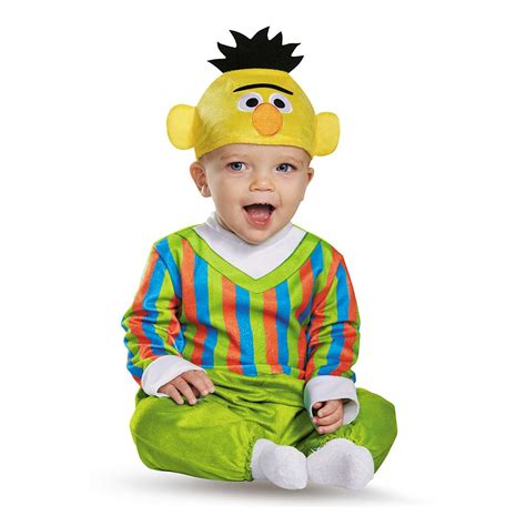 Disguise Sesame Street Bert Deluxe Infant Jumpsuit Costume Size 6 12