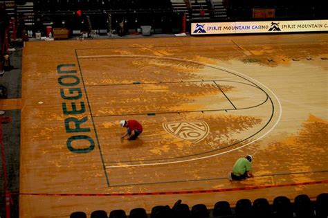 What is oregon ducks basketball court? A first visit to Matthew Knight Arena - Portland Architecture