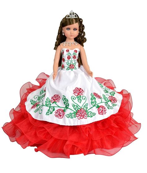 20 Charra Quinceañera Last Doll With Red Roses Dress Etsy