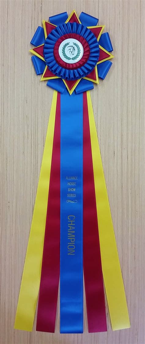 Rockwell 29 Champion Award Rosette Ribbon Custom Award Ribbons