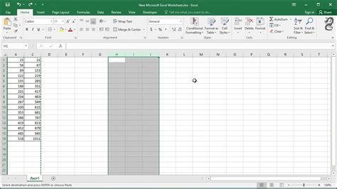 Excel Copying And Pasting Ranges With Hidden Cells Youtube