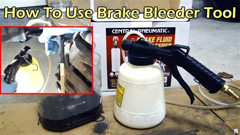 How To Use Hf Pneumatic Brake Fluid Bleeder One Person Job Youtube