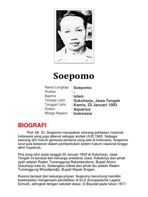 Biografi Soepomo Pdf