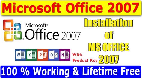 Microsoft Office 2007 Installation With Product Key Life Time Amr