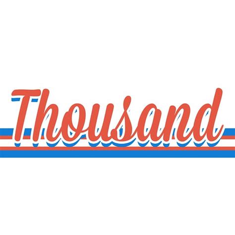 Thousand Logo Logo For Thousand Thousand Online Flickr