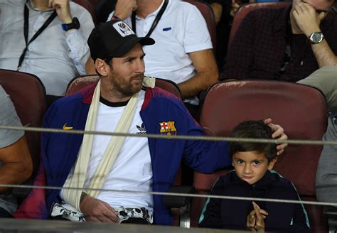 Leo messi is the best player in the world. Messi's Son Thiago Steals Show At Barcelona vs Inter Milan