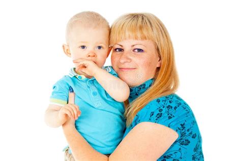 Happy Mother Holding A Child Stock Image Image Of Little Baby 27296791