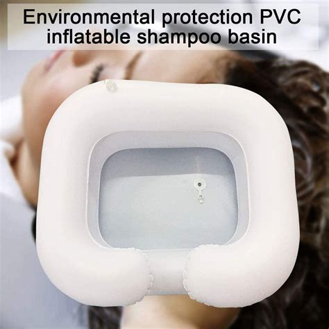 Inflatable Hair Washing Basin Shampoo And Conditioner Basin With Drain