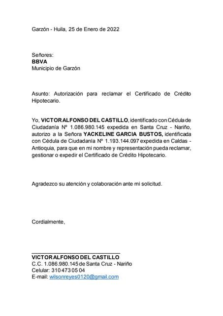 Autorizacion De Documentosdocx