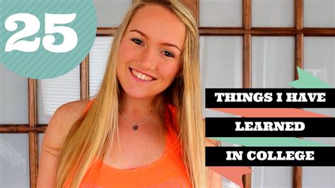 25 things i learned from my freshman year at college youtube
