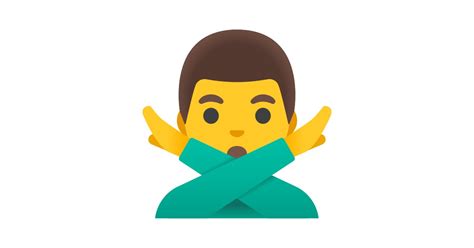 🙅‍♂️ Man Gesturing No Emoji