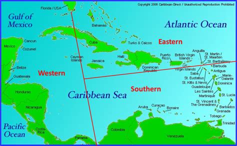 Map Of Southern Caribbean Islands Islands With Names