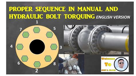 Proper Sequence In Manual And Hydraulic Bolt Torquing Bolt Tightening