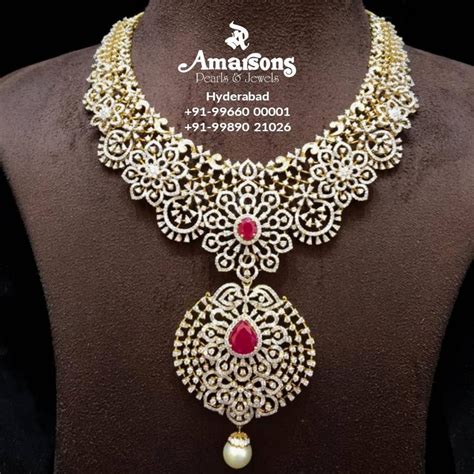 Bridal Diamond Necklace Sets That Will Steal Your Heart South India Jewels