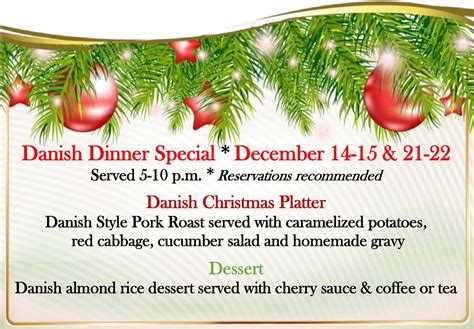 Order these dinners at the deli in your nearest publix store or online. Danish Holiday Dinner Special - Copenhagen Bakery & Cafe